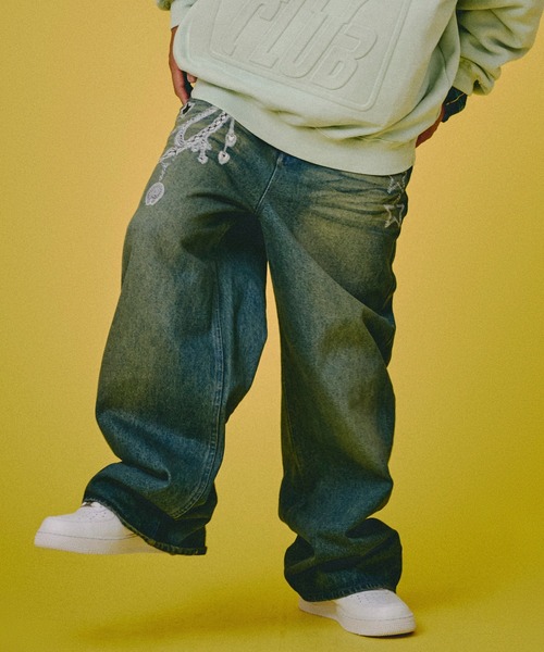 GALFY（ガルフィー）の「GALFY-ジャラジャラギャル男デニム（デニムパンツ・メンズ・インディゴブルー/ブラウン/ブラック・L/XL）」の18枚目の写真