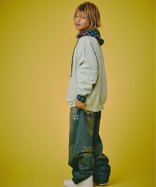 GALFY（ガルフィー）の「GALFY-ジャラジャラギャル男デニム（デニムパンツ・メンズ・インディゴブルー/ブラウン/ブラック・L/XL）」の20枚目の写真