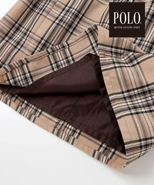 SLAP SLIP（スラップスリップ）の「【POLO BCS(ポロ・ビーシーエス)×SLAP SLIPコラボ】【お揃い】襟付きスモッキング腰タブチェックジャンパースカート(80~130cm)（ワンピース・キッズ・ベージュ系その他/ブルー系その他2・80ｃｍ/130cm/100cm/110cm/90cm/120cm）」の17枚目の写真