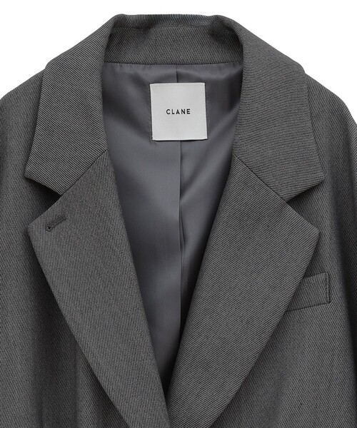 CLANE(クラネ)の「【CLANE/クラネ】2WAY TAILORED OVER JACKET/2WAYテーラードオーバージャケット(テーラードジャケット・レディース・グレー・1)」の3枚目の写真