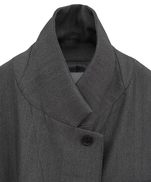 CLANE(クラネ)の「【CLANE/クラネ】2WAY TAILORED OVER JACKET/2WAYテーラードオーバージャケット(テーラードジャケット・レディース・グレー・1)」の4枚目の写真
