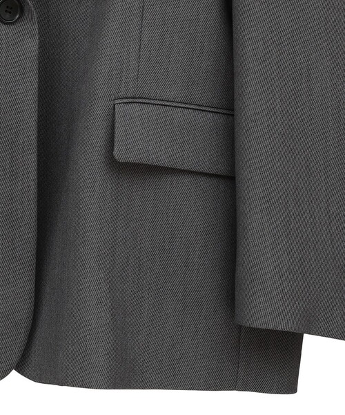 CLANE(クラネ)の「【CLANE/クラネ】2WAY TAILORED OVER JACKET/2WAYテーラードオーバージャケット(テーラードジャケット・レディース・グレー・1)」の7枚目の写真