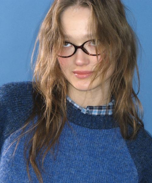 RONRON(ロンロン)の「WOOL RAGLAN KNIT BLUE NAVY(ニット/セーター・レディース・その他・FREE)」の2枚目の写真