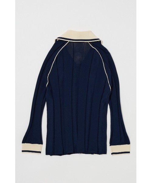 MOUSSY(マウジー)の「KNIT GAME シャツ(ニット/セーター・レディース・オフホワイト/バーガンディー/ダークネイビー・FREE)」の17枚目の写真