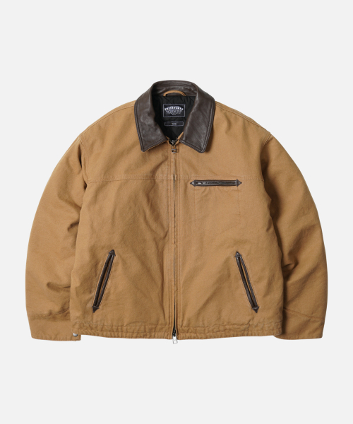 HEAVY CANVAS DESTROYED WORK JACKET _ TAN（その他アウター