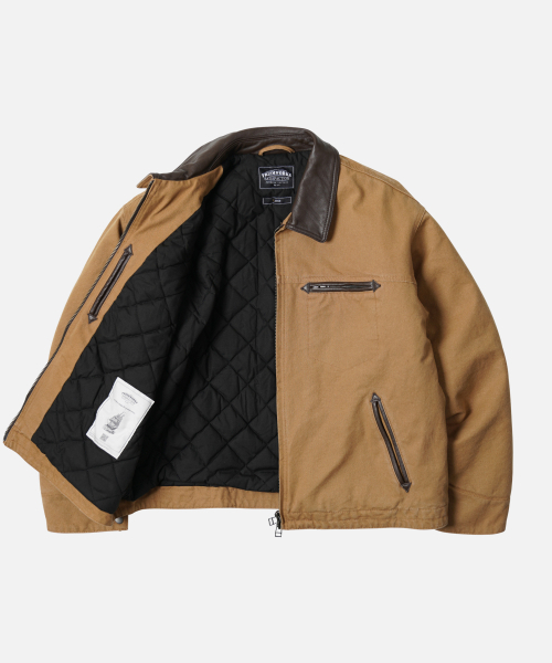 HEAVY CANVAS DESTROYED WORK JACKET _ TAN（その他アウター