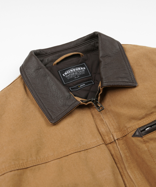 HEAVY CANVAS DESTROYED WORK JACKET _ TAN（その他アウター