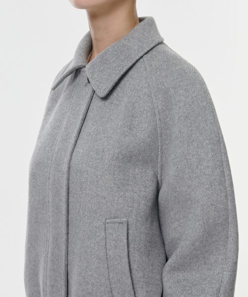 MUSINSA STANDARD WOMAN（ムシンサスタンダードウーマン）の「ウィメンズウールブレンドブルゾンジャケット[グレー]（ブルゾン・レディース・その他・SMALL/MEDIUM/LARGE）」の6枚目の写真