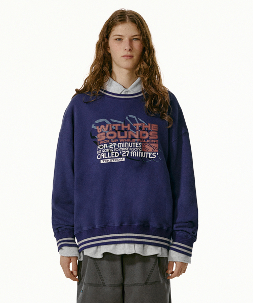 TEKET（テケット）の「27 Minutes Song Sweatshirt Navy（スウェット・レディース・その他・SMALL/MEDIUM/LARGE）」の2枚目の写真