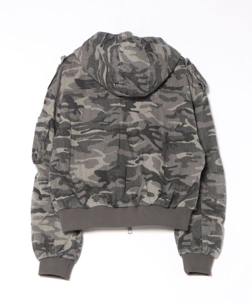 Never mind the XU（ネバーマインドザエックスユー）の「【Never mind the XU】camouflage zip up jacket / 【ネバーマインド ザ エックスユー】カモフラージュジップアップフードジャケット（ブルゾン・メンズ・グレー系カモフラージュ・M/L）」の20枚目の写真