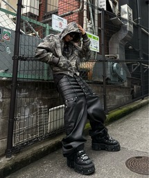 XU（エックスユー）の「【Never mind the XU】camouflage zip up jacket / 【ネバーマインド ザ エックスユー】カモフラージュジップアップフードジャケット（ブルゾン）」