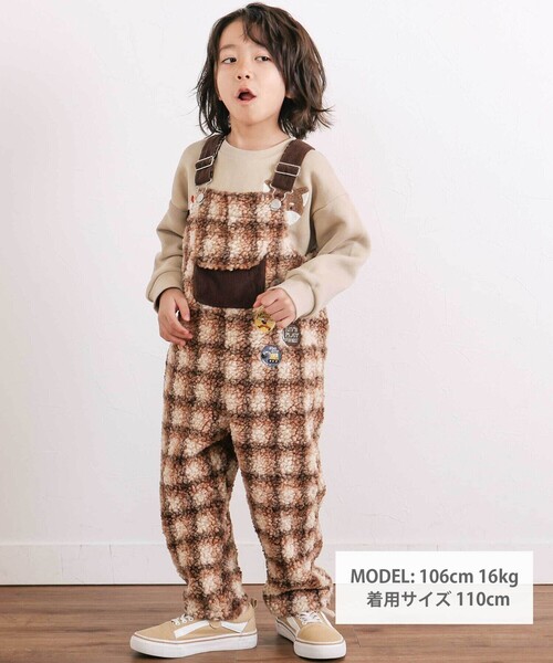 SLAP SLIP（スラップスリップ）の「【裏起毛】はたらくくるまイヌ恐竜サガラ刺しゅうトレーナー(80~130cm)（スウェット・キッズ・グレー/ネイビー/ベージュ・100cm/90cm/80ｃｍ/130cm/120cm/110cm）」の5枚目の写真