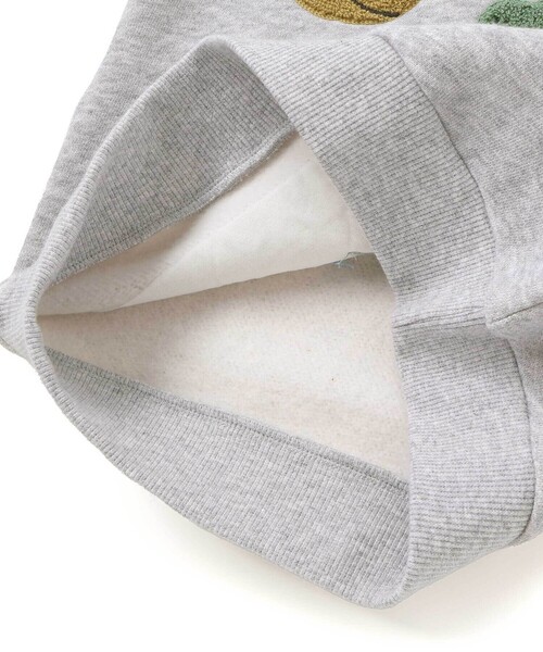 SLAP SLIP（スラップスリップ）の「【裏起毛】はたらくくるまイヌ恐竜サガラ刺しゅうトレーナー(80~130cm)（スウェット・キッズ・グレー/ネイビー/ベージュ・100cm/90cm/80ｃｍ/130cm/120cm/110cm）」の17枚目の写真