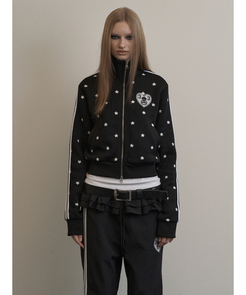 STAR SPORTY ZIP-UP / BLACK