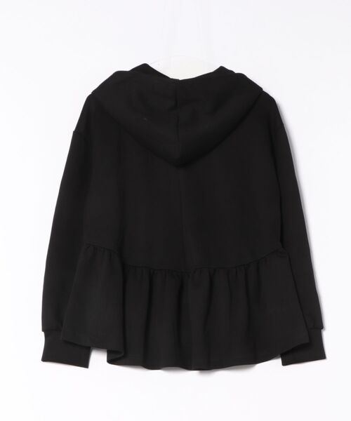pufe（ピュフェ）の「【pufe】ペプラムフードパーカー（パーカー・レディース・グレー/ブラック・ONESIZE）」の3枚目の写真