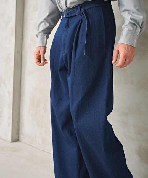 Kelen（ケレン）の「「KELEN MENS / ケレン メンズ」BELTED DENIM（その他パンツ・メンズ・ワンウォッシュ/インディゴブルー・40/38/42）」の11枚目の写真