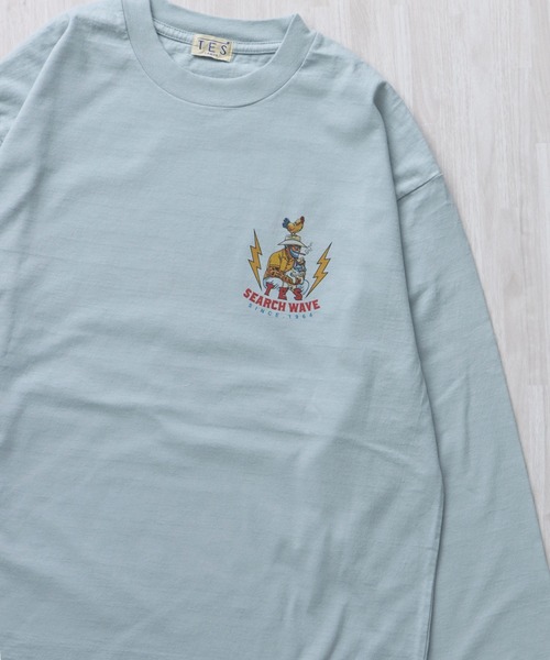 The Endless Summer(エンドレスサマー)の「TES HURRICANE SUFER LONG SLEEVE T-SHIRT / ロンT(Tシャツ/カットソー・メンズ・ホワイト/サックスブルー/グレー・SMALL/MEDIUM/LARGE/X-LARGE/XX-LARGE)」の7枚目の写真
