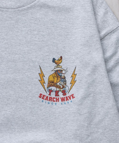 The Endless Summer(エンドレスサマー)の「TES HURRICANE SUFER LONG SLEEVE T-SHIRT / ロンT(Tシャツ/カットソー・メンズ・ホワイト/サックスブルー/グレー・SMALL/MEDIUM/LARGE/X-LARGE/XX-LARGE)」の11枚目の写真
