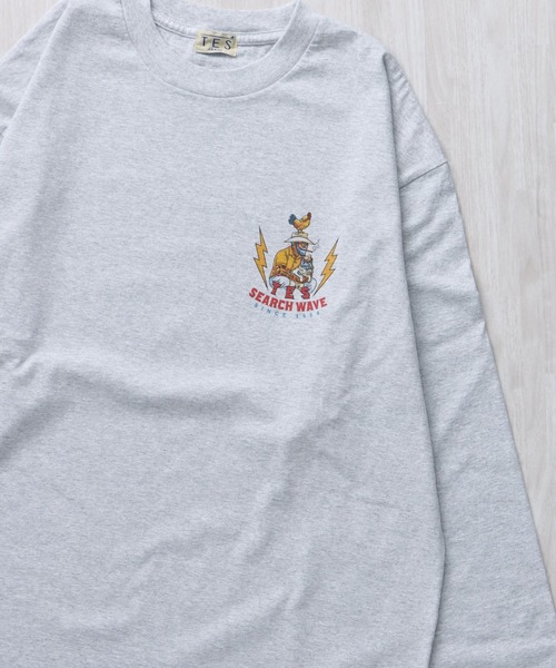 The Endless Summer(エンドレスサマー)の「TES HURRICANE SUFER LONG SLEEVE T-SHIRT / ロンT(Tシャツ/カットソー・メンズ・ホワイト/サックスブルー/グレー・SMALL/MEDIUM/LARGE/X-LARGE/XX-LARGE)」の12枚目の写真