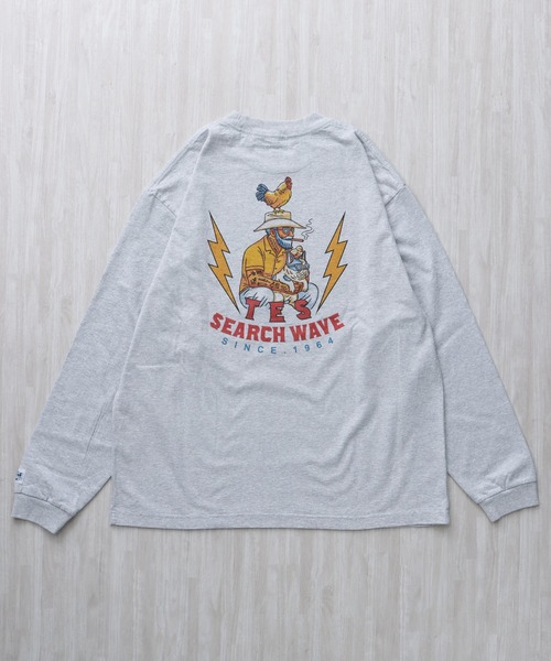 The Endless Summer(エンドレスサマー)の「TES HURRICANE SUFER LONG SLEEVE T-SHIRT / ロンT(Tシャツ/カットソー・メンズ・ホワイト/サックスブルー/グレー・SMALL/MEDIUM/LARGE/X-LARGE/XX-LARGE)」の13枚目の写真