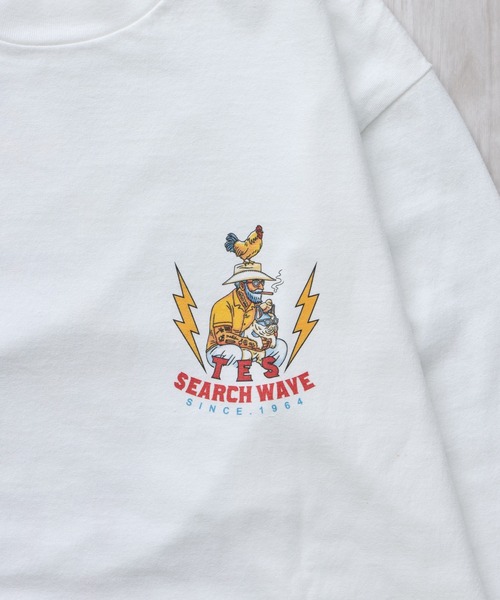 The Endless Summer(エンドレスサマー)の「TES HURRICANE SUFER LONG SLEEVE T-SHIRT / ロンT(Tシャツ/カットソー・メンズ・ホワイト/サックスブルー/グレー・SMALL/MEDIUM/LARGE/X-LARGE/XX-LARGE)」の16枚目の写真