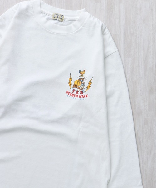 The Endless Summer(エンドレスサマー)の「TES HURRICANE SUFER LONG SLEEVE T-SHIRT / ロンT(Tシャツ/カットソー・メンズ・ホワイト/サックスブルー/グレー・SMALL/MEDIUM/LARGE/X-LARGE/XX-LARGE)」の17枚目の写真