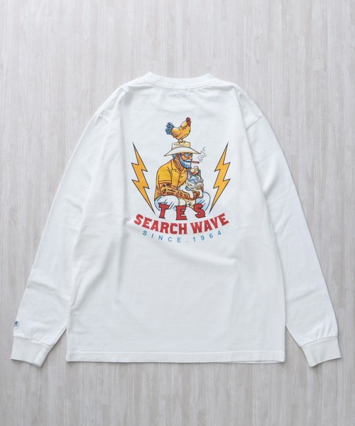 The Endless Summer(エンドレスサマー)の「TES HURRICANE SUFER LONG SLEEVE T-SHIRT / ロンT(Tシャツ/カットソー・メンズ・ホワイト/サックスブルー/グレー・SMALL/MEDIUM/LARGE/X-LARGE/XX-LARGE)」の18枚目の写真