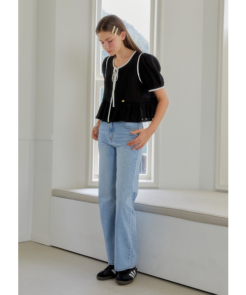 ANOETIC(アノエティック)の「NEW STRAIGHT DENIM PANTS_LIGHT BLUE(デニムパンツ・レディース・その他・MEDIUM/SMALL)」の1枚目の写真