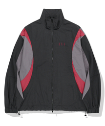 NOT4NERD（ノットフォーナード）の「444 Logo Color Block Nylon Windbreaker Jacket - Black（ナイロンジャケット）」
