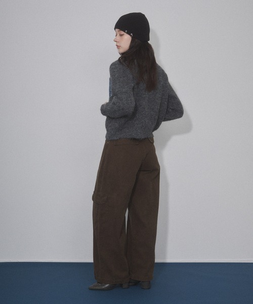 ENVYM(アンビー)の「デニムレイヤードニットジャケット(その他アウター・レディース・ホワイト/グレー/ネイビー・FREE)」の18枚目の写真