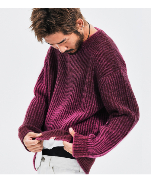 Gradient Sweater — джемпер градиент, вино (WINE)