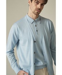 IOLO（イオロ）の「シルクブレンドクラシックVカーディガン_ライトブルー（カーディガン/ボレロ）」