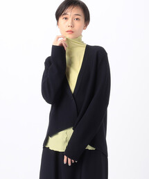 Gabardine K.T | 〔 +サイズ 〕 【セットアップ対応】ブライトストレッチヤーン ニットショートジャケット(カーディガン/ボレロ)