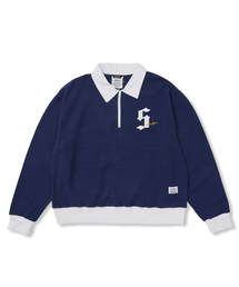 Infamous Club Insideout Oversized Collar T-shirts Navy