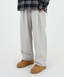 SLOW RECORD HOUSE（スローレコードハウス）の「ナイロンワンタックパンツ_ライトグレー（スウェットパンツ）」