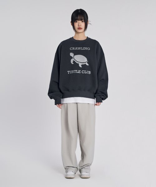 SLOW RECORD HOUSE(スローレコードハウス)の「ナイロンワンタックパンツ_ライトグレー(スウェットパンツ・レディース・その他・SMALL/MEDIUM/LARGE)」の6枚目の写真