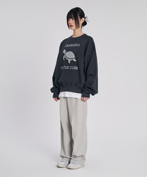 SLOW RECORD HOUSE(スローレコードハウス)の「ナイロンワンタックパンツ_ライトグレー(スウェットパンツ・レディース・その他・SMALL/MEDIUM/LARGE)」の7枚目の写真