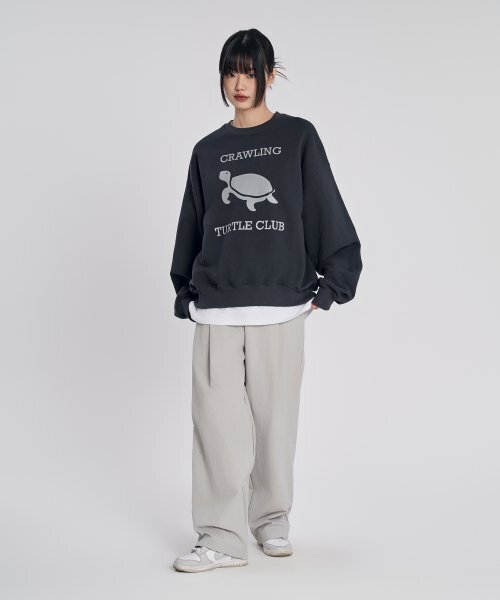 SLOW RECORD HOUSE(スローレコードハウス)の「ナイロンワンタックパンツ_ライトグレー(スウェットパンツ・レディース・その他・SMALL/MEDIUM/LARGE)」の8枚目の写真