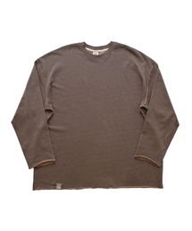 VINTAGE P. DYEING CUT-OUT BOX TEE (Brown)