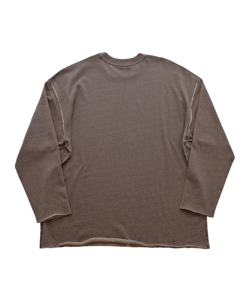A NOTHING（アナッシング）の「VINTAGE P. DYEING CUT-OUT BOX TEE (Brown)（Tシャツ/カットソー・レディース・その他・LARGE/MEDIUM）」の2枚目の写真