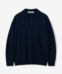 BLOND9（ブロンドナイン）の「ボタンカラーニット_ネイビー（ニット/セーター）」