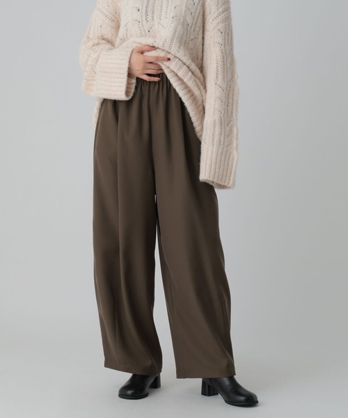 LEPSIM（レプシィム）の「ツイルコクーンパンツ　612847（その他パンツ・レディース・チャコールグレー/ブラウン/グレイッシュベージュ・FREE/TALL）」の3枚目の写真