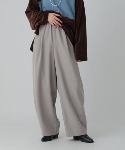 LEPSIM（レプシィム）の「ツイルコクーンパンツ　612847（その他パンツ・レディース・チャコールグレー/ブラウン/グレイッシュベージュ・FREE/TALL）」の4枚目の写真