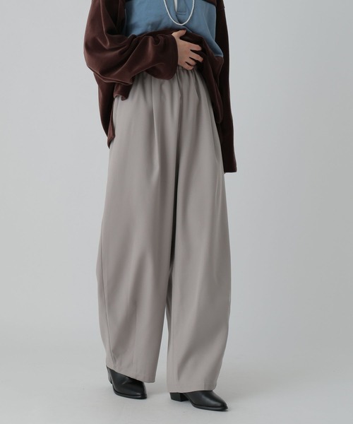 LEPSIM（レプシィム）の「ツイルコクーンパンツ　612847（その他パンツ・レディース・チャコールグレー/ブラウン/グレイッシュベージュ・FREE/TALL）」の6枚目の写真
