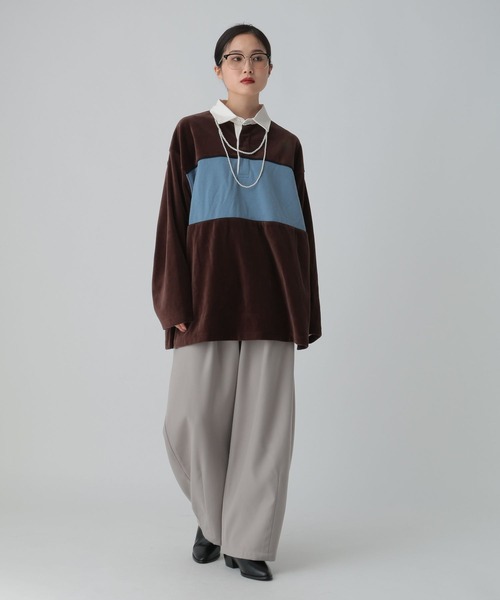 LEPSIM（レプシィム）の「ツイルコクーンパンツ　612847（その他パンツ・レディース・チャコールグレー/ブラウン/グレイッシュベージュ・FREE/TALL）」の7枚目の写真