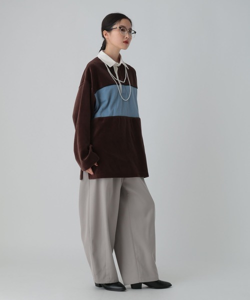 LEPSIM（レプシィム）の「ツイルコクーンパンツ　612847（その他パンツ・レディース・チャコールグレー/ブラウン/グレイッシュベージュ・FREE/TALL）」の8枚目の写真