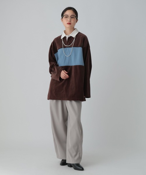 LEPSIM（レプシィム）の「ツイルコクーンパンツ　612847（その他パンツ・レディース・チャコールグレー/ブラウン/グレイッシュベージュ・FREE/TALL）」の9枚目の写真