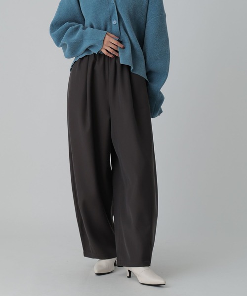 LEPSIM（レプシィム）の「ツイルコクーンパンツ　612847（その他パンツ・レディース・チャコールグレー/ブラウン/グレイッシュベージュ・FREE/TALL）」の10枚目の写真