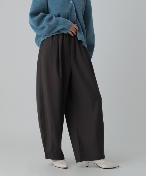 LEPSIM（レプシィム）の「ツイルコクーンパンツ　612847（その他パンツ・レディース・チャコールグレー/ブラウン/グレイッシュベージュ・FREE/TALL）」の12枚目の写真