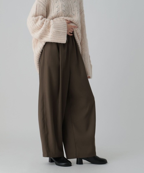 LEPSIM（レプシィム）の「ツイルコクーンパンツ　612847（その他パンツ・レディース・チャコールグレー/ブラウン/グレイッシュベージュ・FREE/TALL）」の17枚目の写真